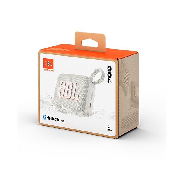 اسپیکر جی‌بی‌ال مدل GO 4 JBL Go 4 White Speaker