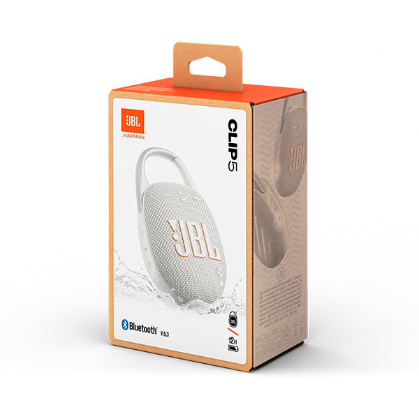 اسپیکر جی‌بی‌ال مدل Clip 5 JBL Clip 5 White Speaker