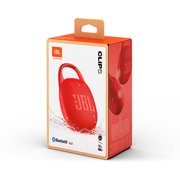 اسپیکر جی‌بی‌ال مدل Clip 5 JBL Clip 5 Red Speaker