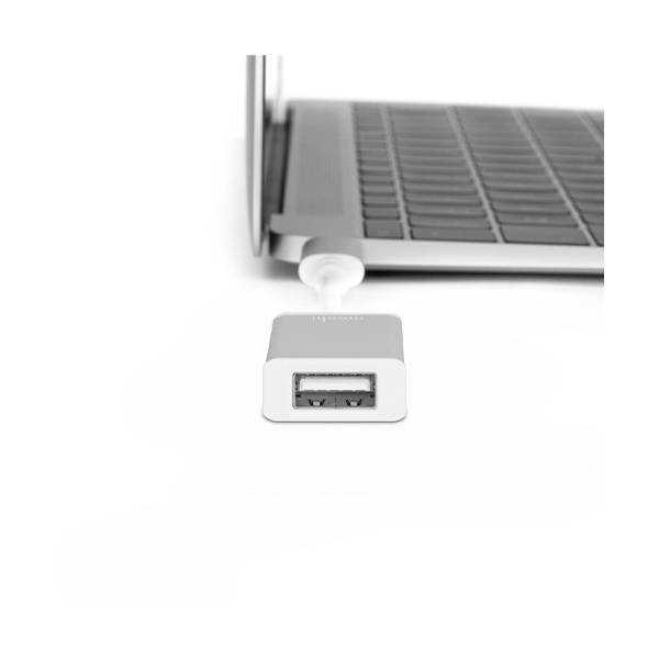 مبدل موشی مدل USB-C to USB-A Moshi USB-C to USB-A Silver Adapter