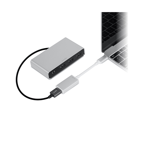 مبدل موشی مدل USB-C to USB-A Moshi USB-C to USB-A Silver Adapter