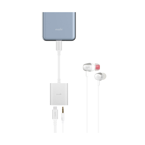 مبدل موشی مدل USB-C Digital Audio Moshi USB-C Digital Audio Adapter Silver Adapter