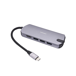 مبدل انرجیا مدل AluHub HD Pro Energea AluHub HD Pro Gunmetal Adapter