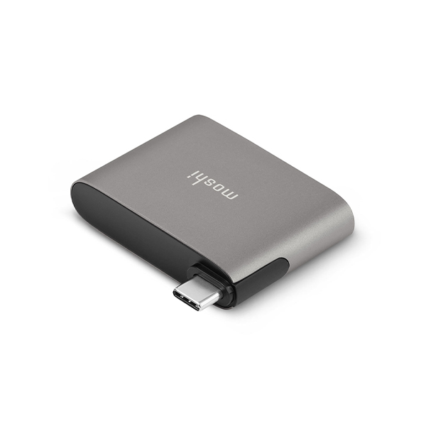 مبدل موشی مدل USB-C to HDMI with Charging Moshi USB-C to HDMI with Charging Titanium Gray Adapter