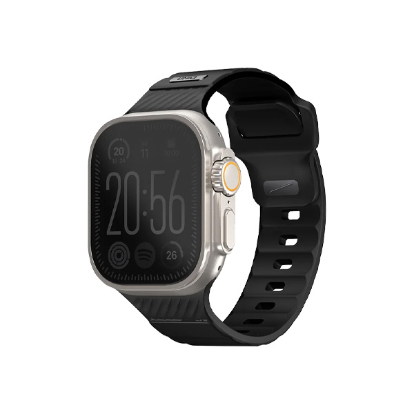 بند اپل‌واچ یونیک مدل Stride سایز 42/44/45/49 میلی‌متری Uniq Stride Black Apple Watch 45mm Band