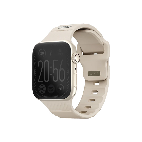 بند اپل‌واچ یونیک مدل Stride سایز 42/44/45/49 میلی‌متری Uniq Stride Pale Khaki Apple Watch 45mm Band