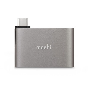 مبدل موشی مدل USB-C to Dual USB-A Moshi USB-C to Dual USB-A Titanium Gray Adapter