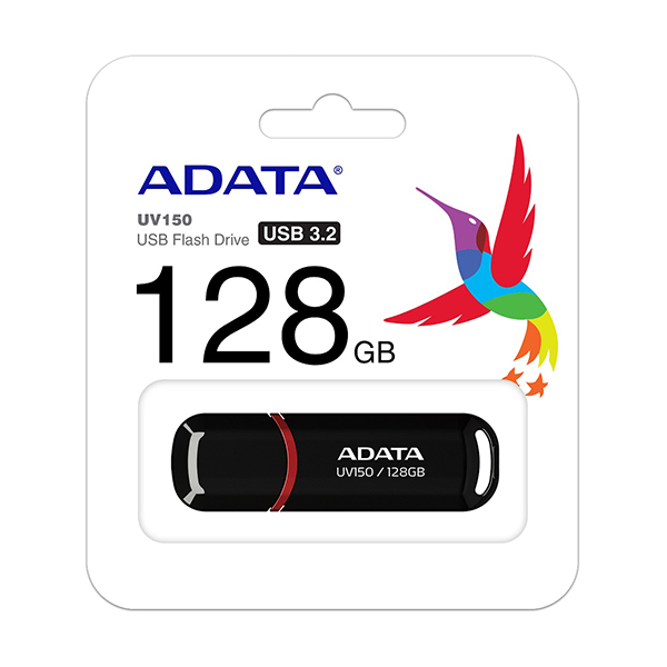 فلش مموری ای‌دیتا مدل UV150 ظرفیت 128 گیگابایت Adata UV150 128GB Black USB Flash Drive