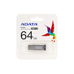 فلش مموری ای‌دیتا مدل UV350 ظرفیت 64 گیگابایت Adata UV350 64GB Silver USB Flash Drive