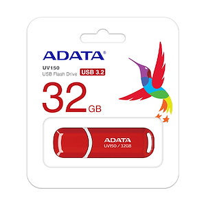 فلش مموری ای‌دیتا مدل UV150 ظرفیت 32 گیگابایت Adata UV150 32GB Red USB Flash Drive