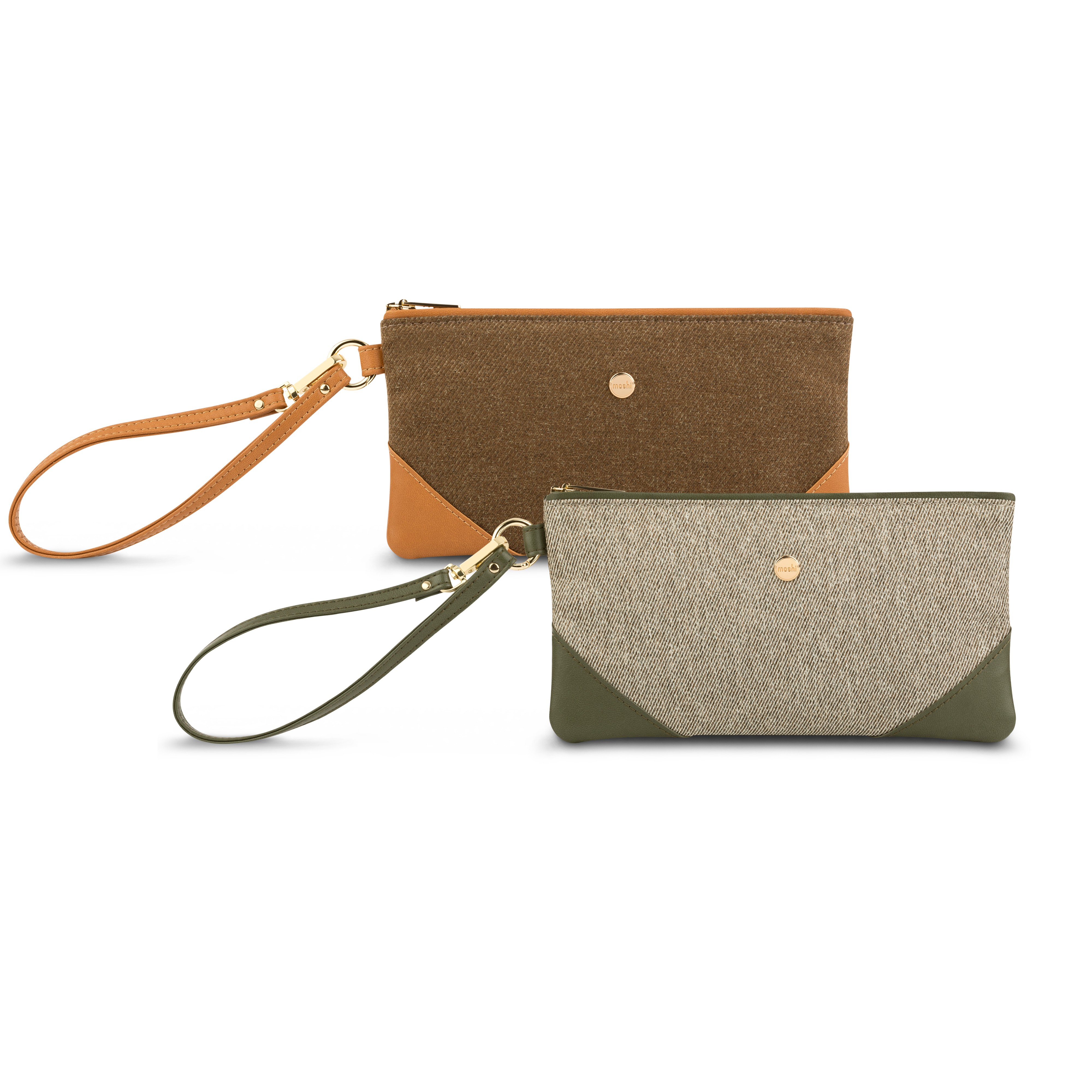 کیف موشی مدل Wristlet Clutch Moshi Wristlet Clutch Vintage Brown Bag