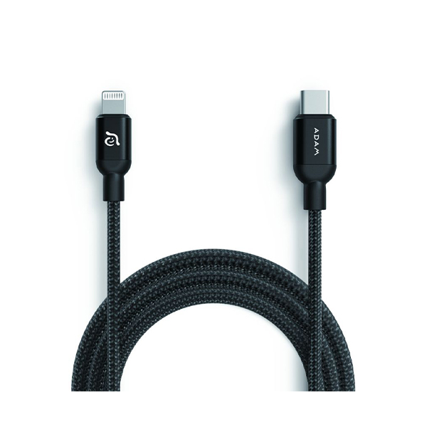 کابل USB-C به Lightning آدام المنتس مدل PeAk II طول 1.2 متر ADAM elements PeAk II USB-C to Lightning 1.2m Black Cable