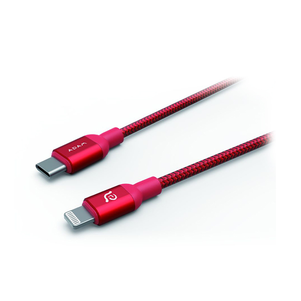 کابل USB-C به Lightning آدام المنتس مدل PeAk II طول 1.2 متر ADAM elements PeAk II USB-C to Lightning 1.2m Red Cable