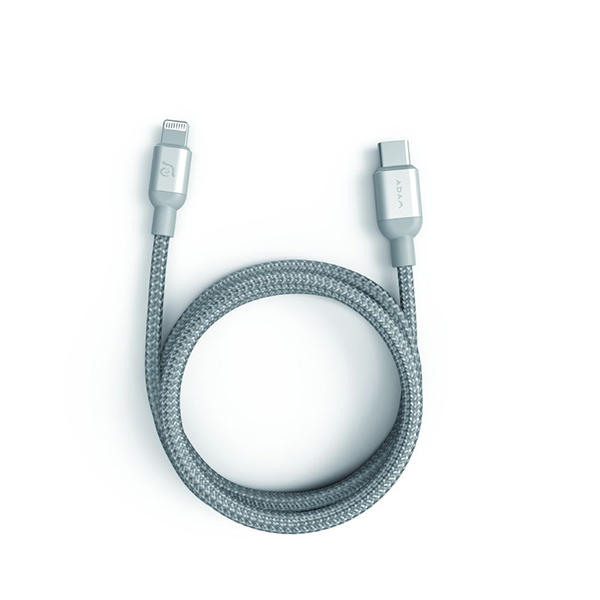 کابل آدام المنتس PeAk II USB-C to Lightning طول 2 متر ADAM elements PeAk II  USB-C to Lightning Cable Silver - 2m