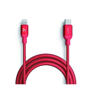 کابل USB-C به Lightning آدام المنتس مدل PeAk II طول 1.2 متر ADAM elements PeAk II USB-C to Lightning 1.2m Red Cable