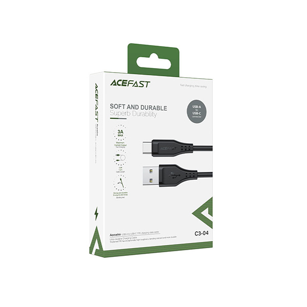 کابل ایس فست USB to USB-C طول 1.2 متر ACEFAST USB to USB-C Cable Black - 1.2m