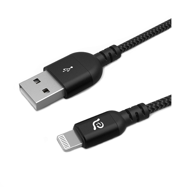 کابل شارژ آدام المنتس مدل PeAk II USB-C to Lightning 1.2m ADAM elements PeAk III USB to Lightning 1.2m Black Cable