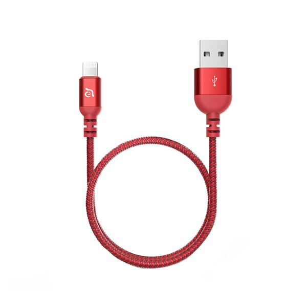 کابل USB به Lightning آدام المنتس مدل PeAk III طول 1.2 متر ADAM elements PeAk III USB to Lightning 1.2m Red Cable