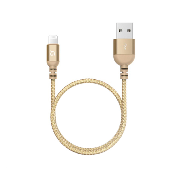 کابل آدام المنتس PeAk III USB to Lightning طول 1.2 متر ADAM elements PeAk III USB to Lightning Cable Gold - 1.2m