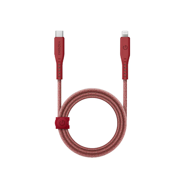 Energea Flow USB-C to Lightning Cable Red - 1.5M Energea Flow USB-C to Lightning Cable Red - 1.5M