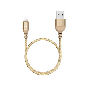 کابل آدام المنتس PeAk III USB to Lightning طول 1.2 متر ADAM elements PeAk III USB to Lightning Cable Gold - 1.2m