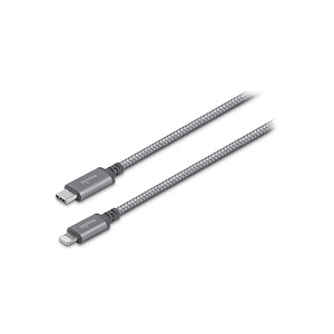 کابل موشی Integra USB-C to Lightning طول 1.2 متر Moshi Integra USB-C to Lightning Cable Titanium Gray - 1.2m