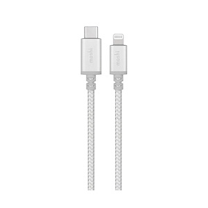 کابل موشی Integra USB-C to Lightning طول 1.2 متر Moshi Integra USB-C to Lightning Cable Jet Silver - 1.2m