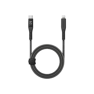 Energea Flow with Display USB-C to Lightning Cable Black - 1.5M Energea Flow with Display USB-C to Lightning Cable Black - 1.5M