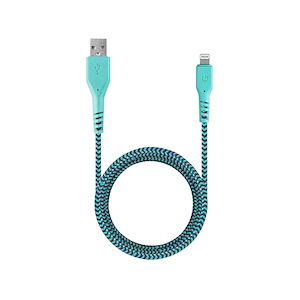 کابل انرجیا FibraTough USB to Lightning طول 1.5 متر Energea FibraTough USB to Lightning Cable Turquoise - 1.5m