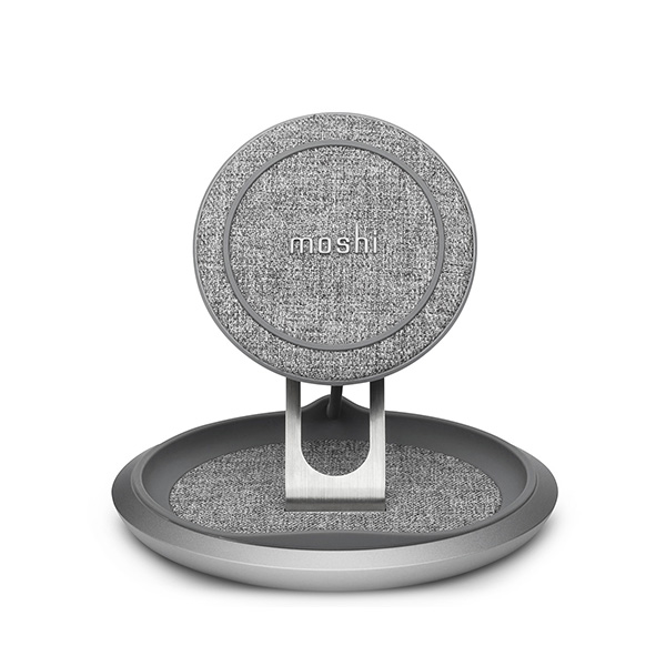 شارژر بی‌سیم موشی مدل Lounge Q Moshi Lounge Q Nordic Gray Wireless Charger