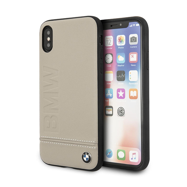 قاب آیفون XS Max سی‌جی موبایل مدل BMW Leather CG Mobile BMW Leather Beige iPhone Xs Max Case