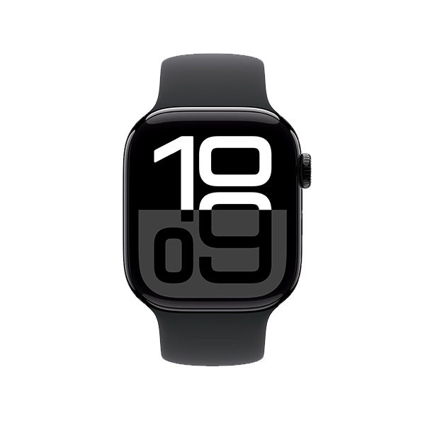 ساعت هوشمند اپل مدل Series 10 Aluminum 42mm Apple Watch Series 10 GPS Jet Black Aluminum 42mm Black Sport Band Smart Watch