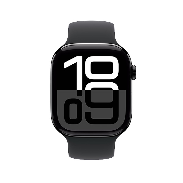 ساعت هوشمند اپل مدل Series 10 Aluminum 46mm Apple Watch Series 10 GPS Jet Black Aluminum 46mm Black Sport Band Smart Watch