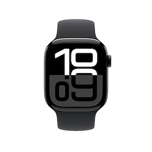 ساعت هوشمند اپل مدل Series 10 Aluminum 42mm Apple Watch Series 10 GPS Jet Black Aluminum 42mm Black Sport Band Smart Watch