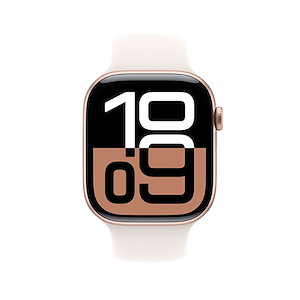 ساعت هوشمند اپل مدل Series 10 Aluminum 46mm Apple Watch Series 10 GPS Rose Gold Aluminum 46mm Light Blush Sport Band Smart Watch