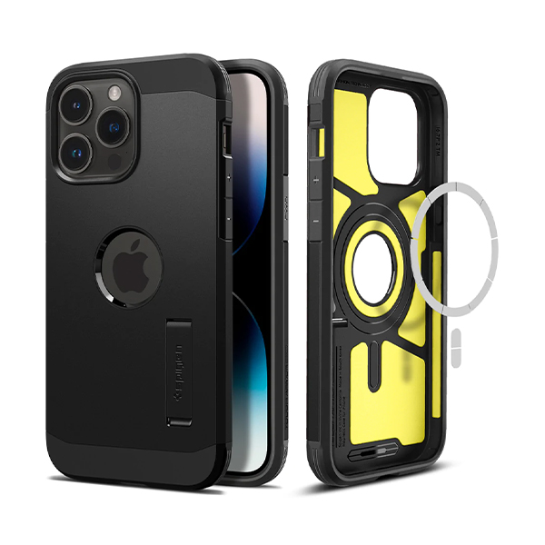 قاب آیفون 14Pro Max اسپیگن مدل Tough Armor Mag Spigen Tough Armor Mag Black iPhone 14 Pro Max Case