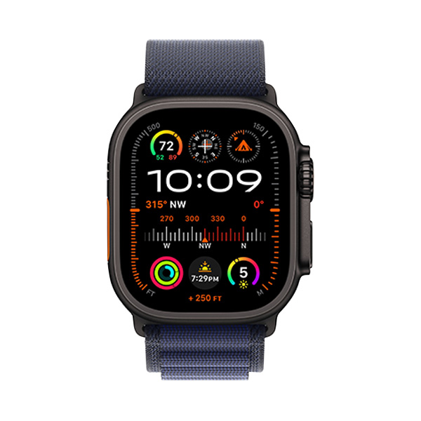 خرید آنلاین ساعت هوشمند اپل مدل Ultra 2 Black Titanium Alpine Loop 49mm