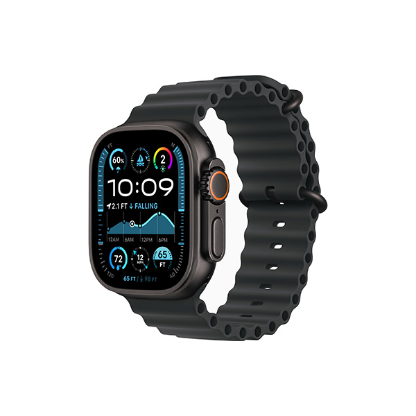 ساعت هوشمند اپل مدل Ultra 2 Black Titanium Ocean 49mm Apple Watch Ultra 2 Black Titanium 49mm Black Ocean Band Smart Watch