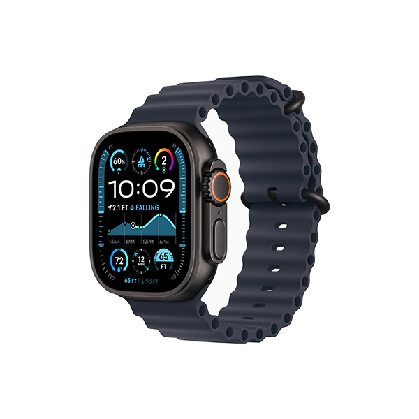 ساعت هوشمند اپل مدل Ultra 2 Black Titanium Ocean 49mm Apple Watch Ultra 2 Black Titanium 49mm Navy Ocean Band Smart Watch