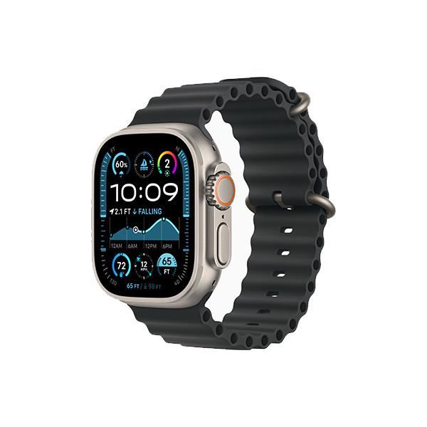 ساعت هوشمند اپل مدل Ultra 2 Natural Titanium Ocean 49mm Apple Watch Ultra 2 Natural Titanium 49mm Black Ocean Band Smart Watch