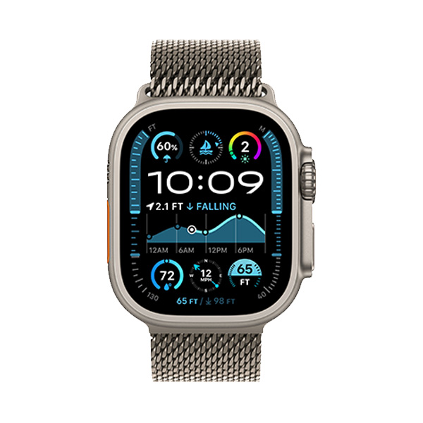 خرید آنلاین ساعت هوشمند اپل مدل Ultra 2 Natural Titanium Milanese Loop 49mm