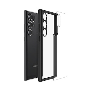 قاب گلکسی S24 Ultra اسپیگن مدل Ultra Hybrid Spigen Ultra Hybrid Matte Black Galaxy S24 Ultra Case