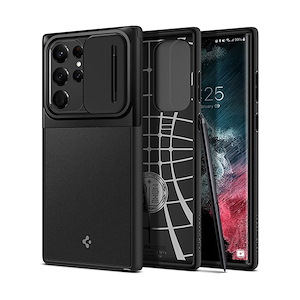 قاب گلکسی S22 Ultra اسپیگن مدل Optik Armor Spigen Optik Armor Black Galaxy S22 Ultra Case