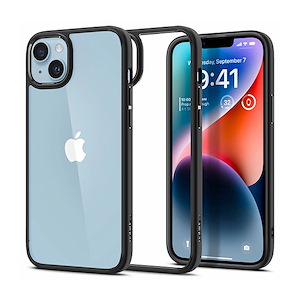 قاب آیفون 14Plus اسپیگن مدل Crystal Hybrid Spigen Crystal Hybrid Matte Black iPhone 14 Plus Case