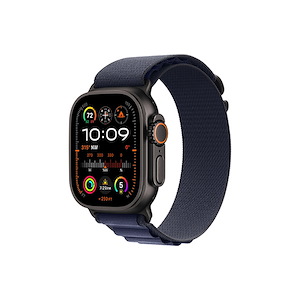 اپل‌واچ اولترا تیتانیوم مشکی 2023 Alpine Loop سایز 49mm Apple Watch Ultra 2 Black Titanium 49mm Navy Alpine Loop Band Smart Watch