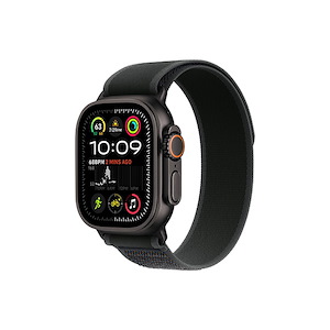 اپل‌واچ اولترا تیتانیوم مشکی 2023 Trail Loop سایز 49mm Apple Watch Ultra 2 Black Titanium 49mm Black Trail Loop Band Smart Watch