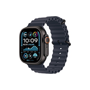 ساعت هوشمند اپل مدل Ultra 2 Black Titanium Ocean 49mm Apple Watch Ultra 2 Black Titanium 49mm Navy Ocean Band Smart Watch