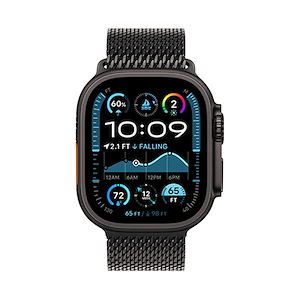 ساعت هوشمند اپل مدل Ultra 2 Black Titanium Milanese Loop 49mm Apple Watch Ultra 2 Black Titanium 49mm Black Titanium Milanese Loop Band Smart Watch