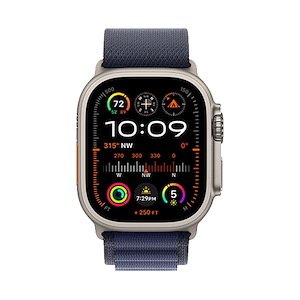 ساعت هوشمند اپل مدل Ultra 2 Natural Titanium Alpine Loop 49mm Apple Watch Ultra 2 Natural Titanium 49mm Navy Alpine Loop Band Smart Watch