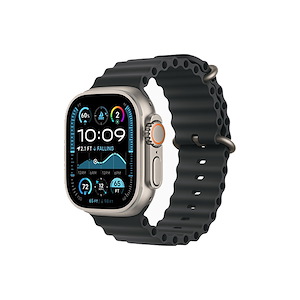 ساعت هوشمند اپل مدل Ultra 2 Natural Titanium Ocean 49mm Apple Watch Ultra 2 Natural Titanium 49mm Black Ocean Band Smart Watch